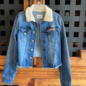 Unhemmed Hudson Jean jacket